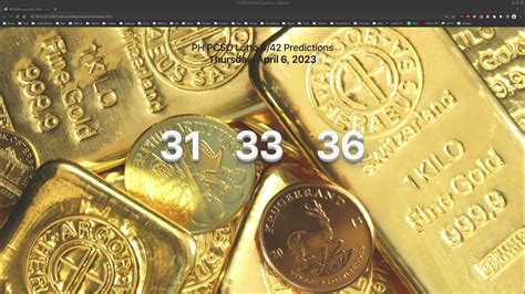 Philippines Lotto 6/42 Prediction .